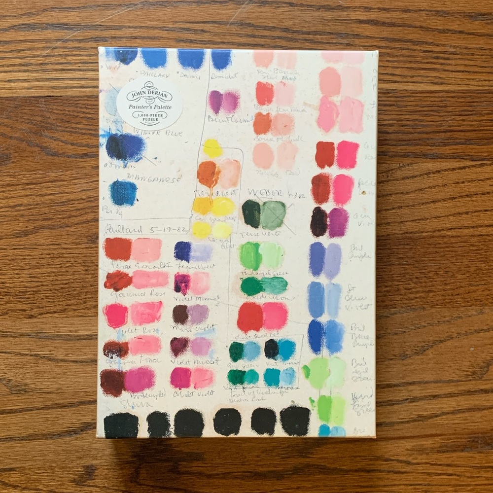 John Derian “Painter’s Palette” 1000 piece puzzle